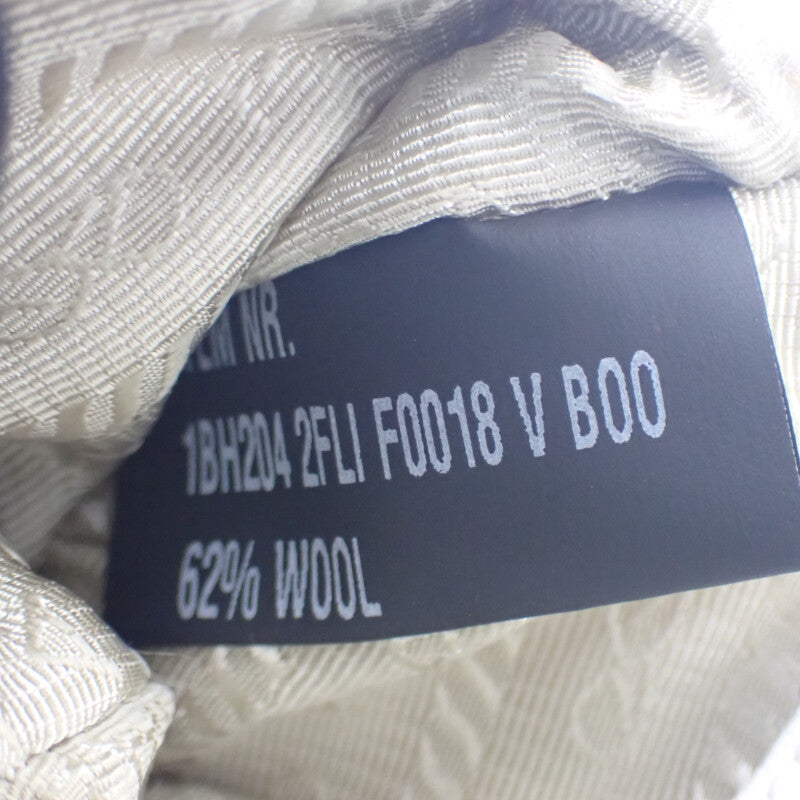 プラダ PRADA Re-Edition 2005ショルダー 1BH2042FLIF0018 2WAYバッグ ハンドバッグ ショルダーバッグ ウール カシミヤ ホワイト シルバー金具 レディース【中古】【ABランク】