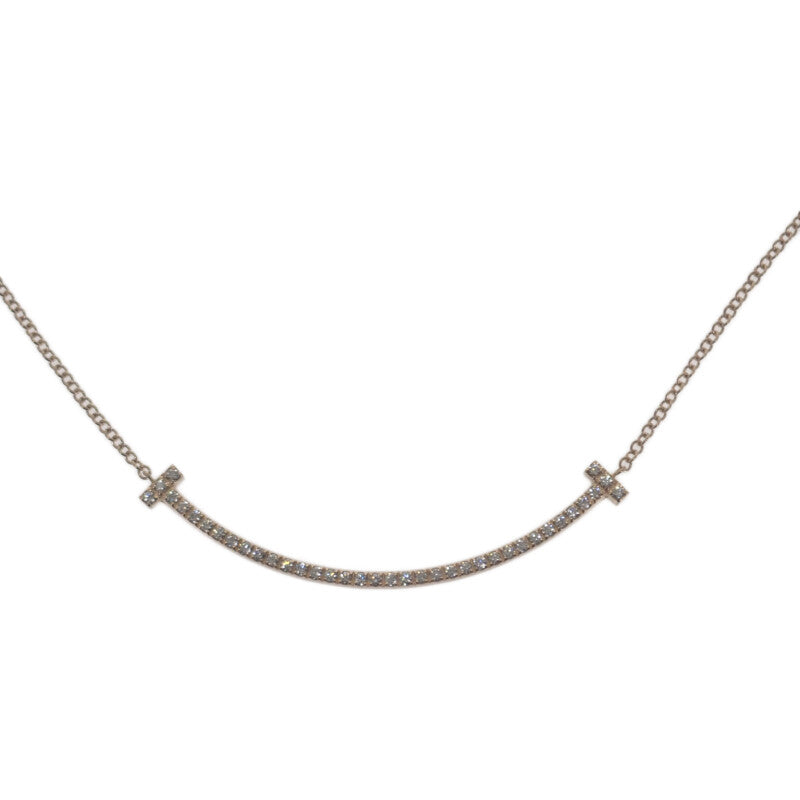 ティファニー TIFFANY&Co. スマイルペンダント 63058815 ネックレス K18ピンクゴールド ダイヤモンド レディース【中古】【Aランク】