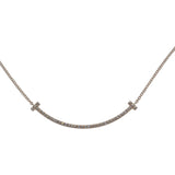ティファニー TIFFANY&Co. スマイルペンダント 63058815 ネックレス K18ピンクゴールド ダイヤモンド レディース【中古】【Aランク】