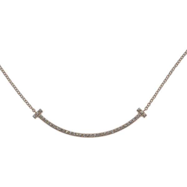 ティファニー TIFFANY&Co. スマイルペンダント 63058815 ネックレス K18ピンクゴールド ダイヤモンド レディース【中古】【Aランク】