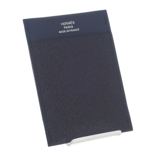 エルメス HERMES MC2 ガマ カードケース ヴォーエプソン ノワール ブルーニュイ メンズ レディース ユニセックス【中古】【Aランク】