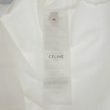 セリーヌ CELINE アンカー 70’s クルーネック M 2X80D671Q.01MA 半袖Ｔシャツ コットン ホワイト ネイビー レディース【中古】【Aランク】