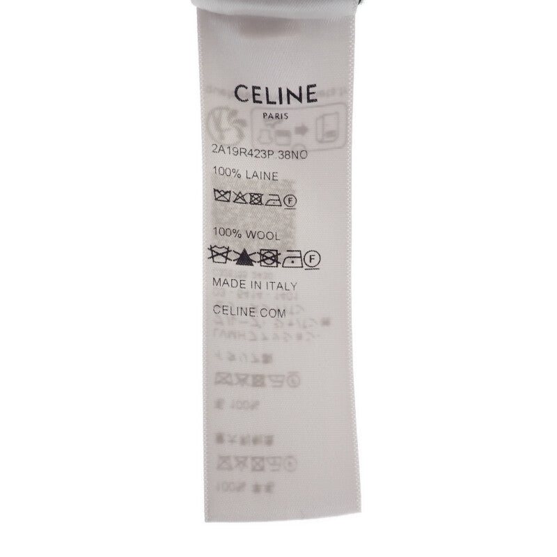 セリーヌ CELINE オーバーサイズ S 2A19R423P.38NO セーター ウール ブラック 黒 レディース ロゴ ニット トップス【中古】【Aランク】 お出かけに最適♪【CELINE】オーバーサイズ セーター (CELINE/ニット