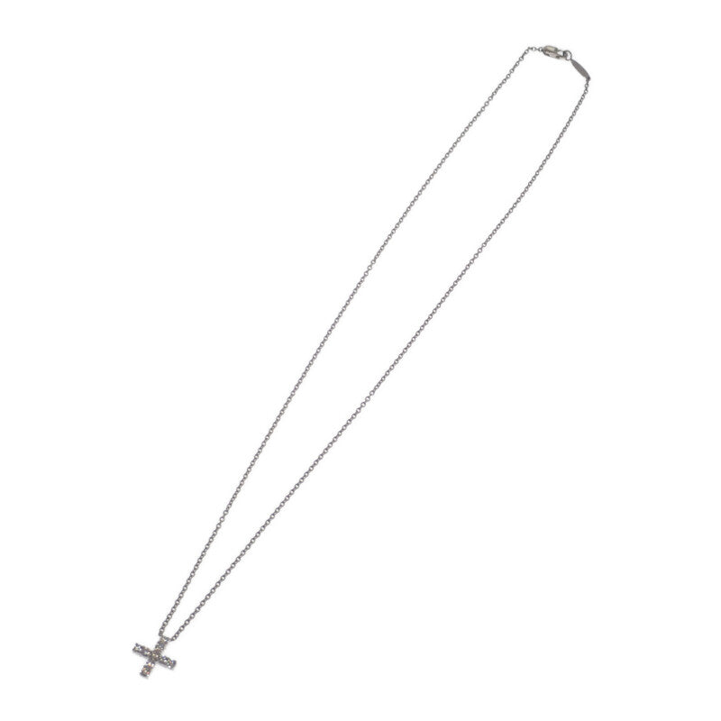 ハリーウィンストン HARRY WINSTON ミニクロス・ペンダント シンボルズ 十字架 PEDPREMCRMC ネックレス Pt950プラチナ ダイヤモンド レディース【中古】【Aランク】