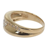 デザインジュエリー 14号 リング K18イエローゴールド ダイヤモンド レディース【中古】【Aランク】