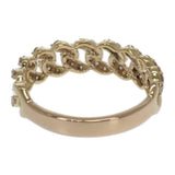 デザインジュエリー 14号 リング K18イエローゴールド ダイヤモンド レディース【中古】【Aランク】