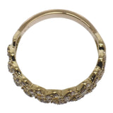 デザインジュエリー 14号 リング K18イエローゴールド ダイヤモンド レディース【中古】【Aランク】