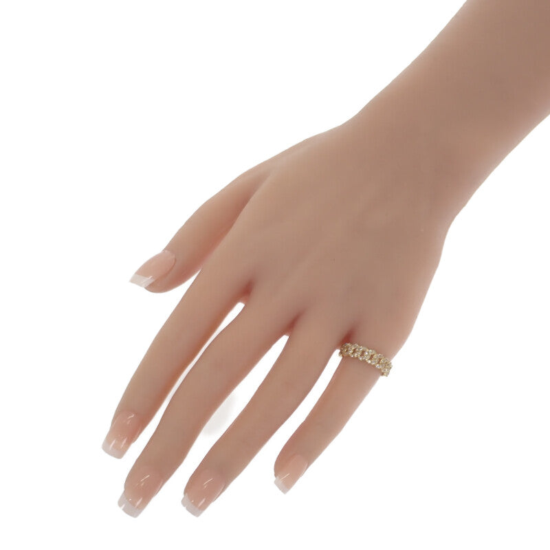 デザインジュエリー 14号 リング K18イエローゴールド ダイヤモンド レディース【中古】【Aランク】