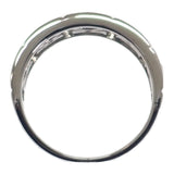 デザインジュエリー 14号 リング K18ホワイトゴールド ダイヤモンド レディース メンズ ユニセックス【中古】【Aランク】