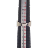 デザインジュエリー 14号 リング K18ホワイトゴールド ダイヤモンド レディース メンズ ユニセックス【中古】【Aランク】