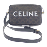 セリーヌ CELINE ミディアムメッセンジャー 194502CIM.38OG ショルダーバッグ PVC ブラック ゴールド金具 レディース【中古】【Aランク】