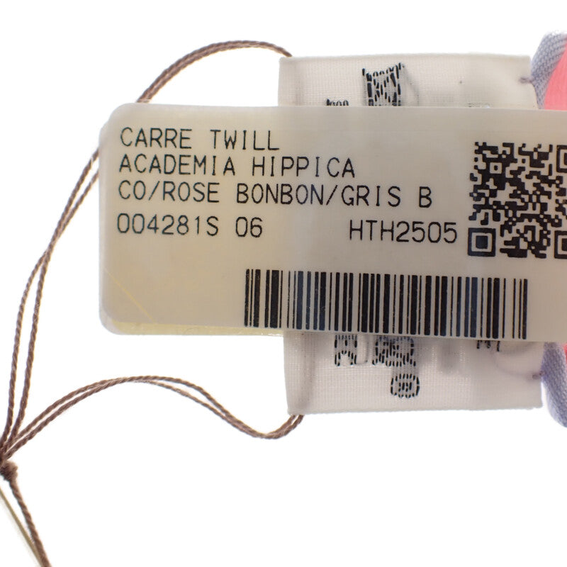 エルメス HERMES カレ90 Academia Hippica H004281S 06 スカーフ シルク ローズボンボン グリブルーテ マルチカラー レディース【中古】【Sランク】