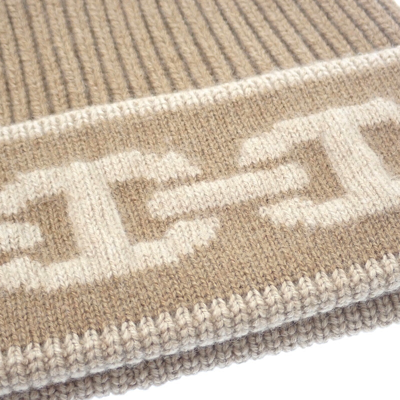 エルメス HERMES ニットキャップ ヘヴン M H232021N UIME ニットキャップ カシミヤ ポリウレタン ブラウン レディース【中古】【SAランク】