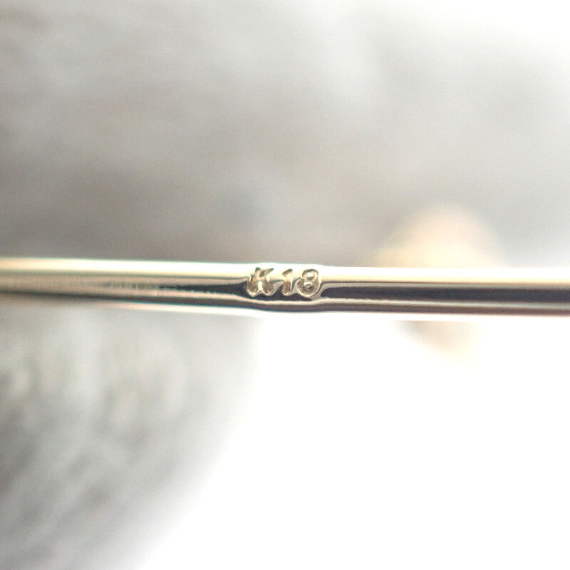 デザインジュエリー パール ピアス K18イエローゴールド パール レディース【中古】【Aランク】