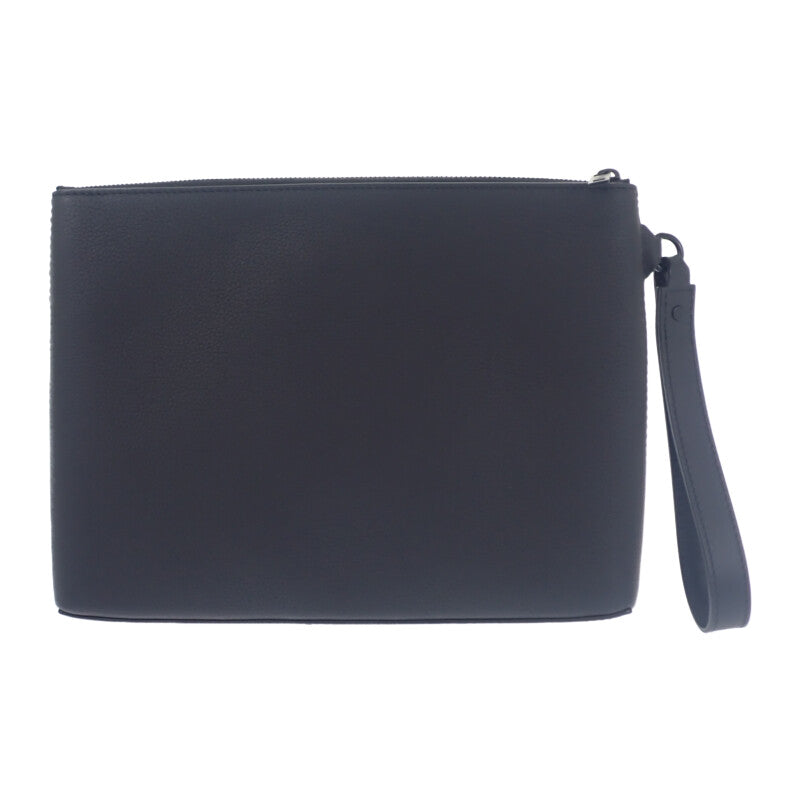 ルイヴィトン LOUIS VUITTON テイクオフ･ポーチ LV アエログラム M69837 クラッチバッグ グレインレザー ノワール メンズ レディース【中古】【Aランク】