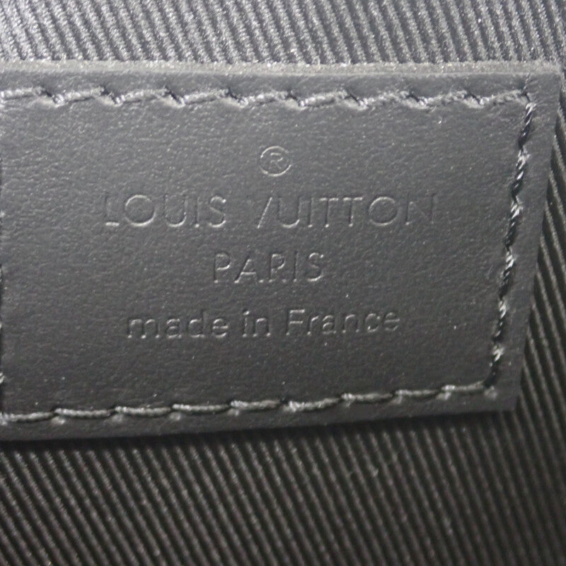 ルイヴィトン LOUIS VUITTON テイクオフ･ポーチ LV アエログラム M69837 クラッチバッグ グレインレザー ノワール メンズ レディース【中古】【Aランク】