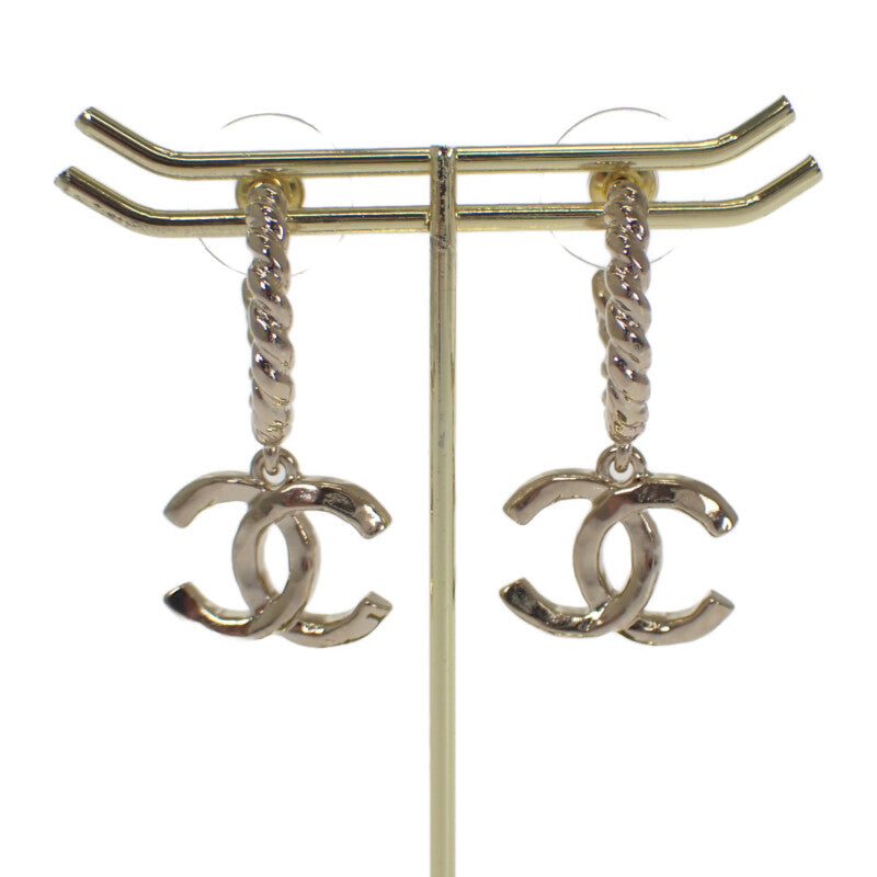 シャネル CHANEL ココマーク ピアス メタル ゴールド レディース【中古】【Aランク】