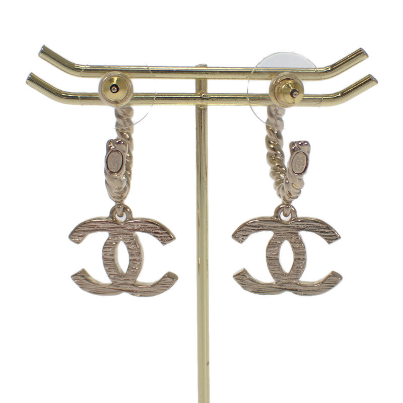 シャネル CHANEL ココマーク ピアス メタル ゴールド レディース【中古】【Aランク】