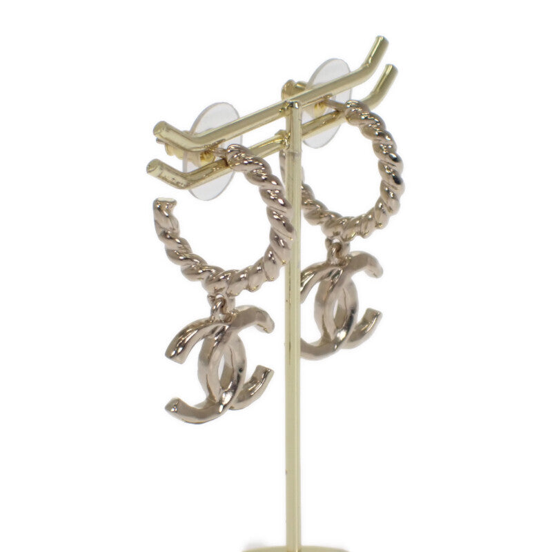 シャネル CHANEL ココマーク ピアス メタル ゴールド レディース【中古】【Aランク】