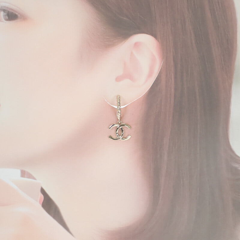 シャネル CHANEL ココマーク ピアス メタル ゴールド レディース【中古】【Aランク】