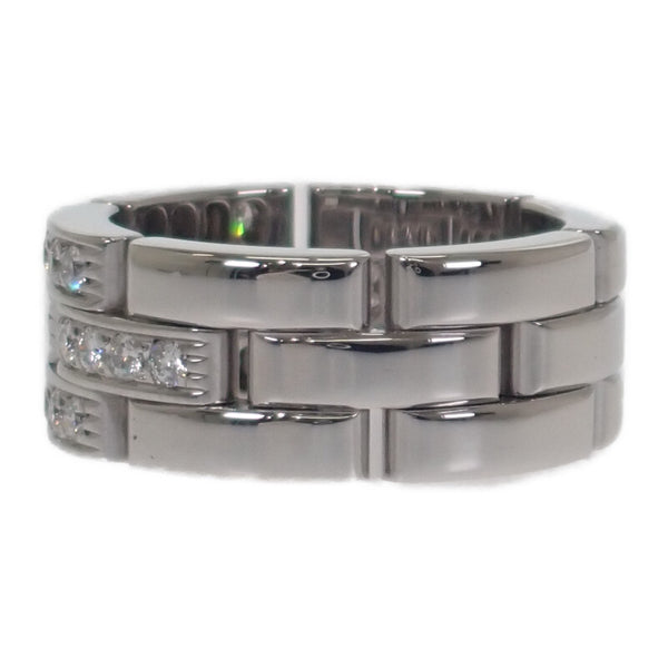 カルティエ CARTIER マイヨンパンテール 3連 10号 N4127250 リング K18ホワイトゴールド ダイヤモンド レディース メンズ【中古】【Aランク】