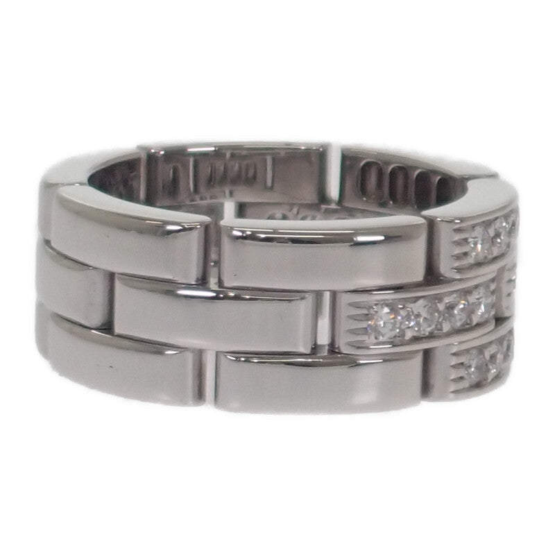 カルティエ CARTIER マイヨンパンテール 3連 10号 N4127250 リング K18ホワイトゴールド ダイヤモンド レディース メンズ【中古】【Aランク】