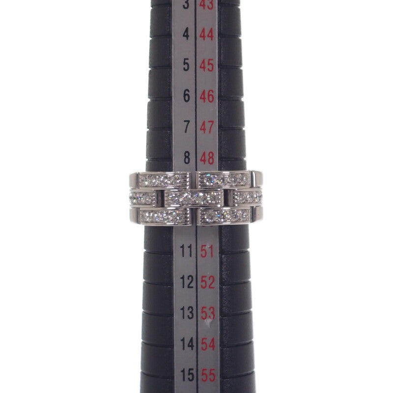 カルティエ CARTIER マイヨンパンテール 3連 10号 N4127250 リング K18ホワイトゴールド ダイヤモンド レディース メンズ【中古】【Aランク】