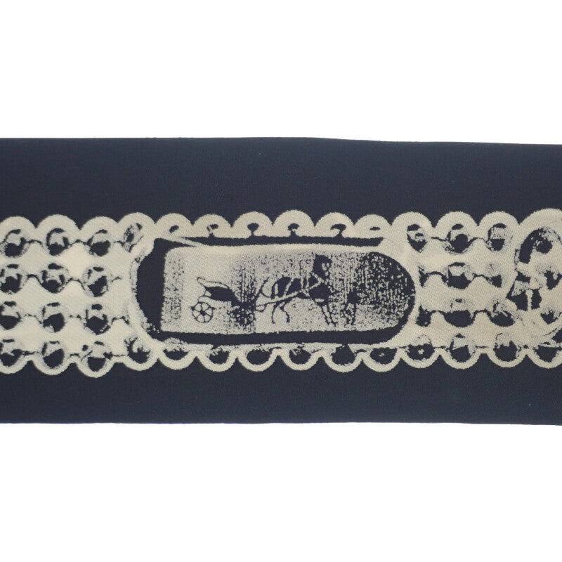 エルメス HERMES ツイリー トレゾール ドゥ メドール スカーフ シルク ブラック レディース【中古】【Aランク】