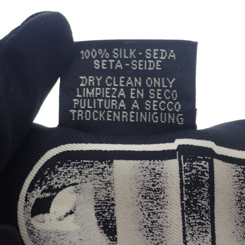 エルメス HERMES ツイリー トレゾール ドゥ メドール スカーフ シルク ブラック レディース【中古】【Aランク】