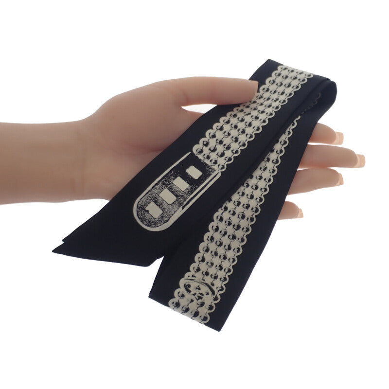 エルメス HERMES ツイリー トレゾール ドゥ メドール スカーフ シルク ブラック レディース【中古】【Aランク】