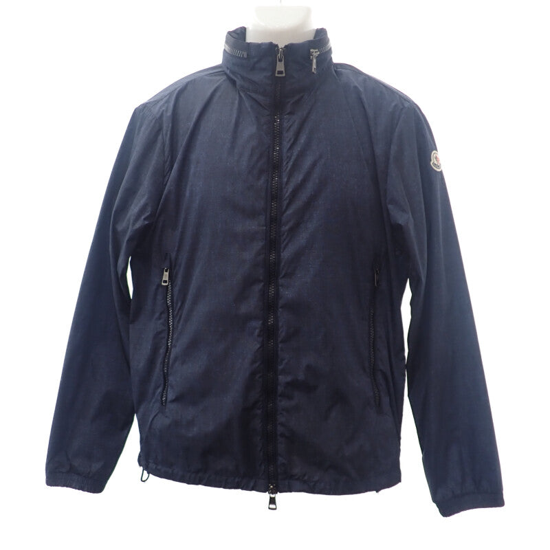 モンクレール MONCLER CAPBRETON GIUBBOTTO デニム転写 4 B1091410674553774 ナイロンジャケット ナイロン インディゴ メンズ【中古】【ABランク】