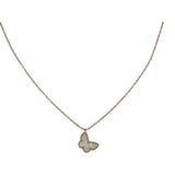 ヴァンクリーフ＆アーペル Van Cleef & Arpels スウィート パピヨン VCARF69300 ネックレス K18イエローゴールド マザーオブパール レディース【中古】【ABランク】