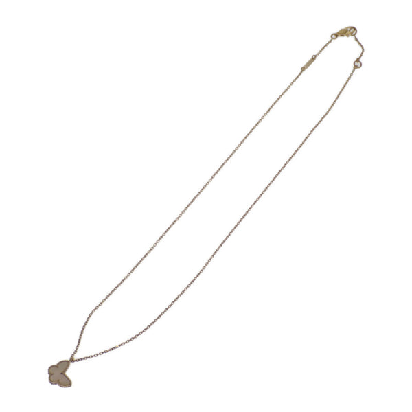 ヴァンクリーフ＆アーペル Van Cleef & Arpels スウィート パピヨン VCARF69300 ネックレス K18イエローゴールド マザーオブパール レディース【中古】【ABランク】