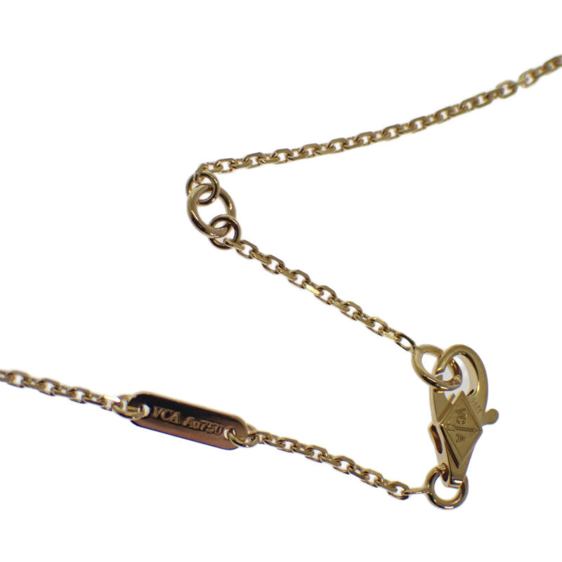 ヴァンクリーフ＆アーペル Van Cleef & Arpels スウィート パピヨン VCARF69300 ネックレス K18イエローゴールド マザーオブパール レディース【中古】【ABランク】