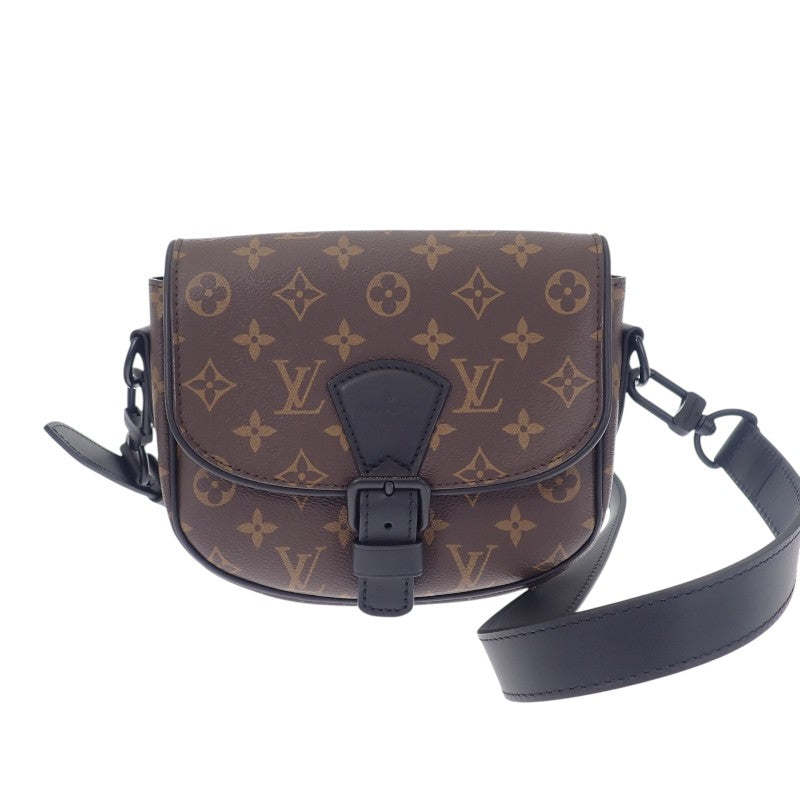 ルイヴィトン LOUIS VUITTON モンスリ メッセンジャーPM M47060 ショルダーバッグ モノグラム マカサー キャンバス ブラウン レディース メンズ【中古】【Aランク】
