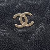シャネル CHANEL クラシックジップコインパース AP2061 コインケース キャビアスキン ブラック ゴールド金具 レディース【中古】【Aランク】