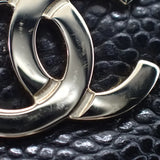 シャネル CHANEL クラシックジップコインパース AP2061 コインケース キャビアスキン ブラック ゴールド金具 レディース【中古】【Aランク】
