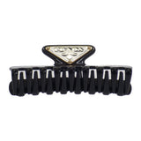 プラダ PRADA メタルクロウクリップ 1IF103_K9D_F0002 ヘアアクセサリー アルミニウム ブラック ゴールド金具 レディース【中古】【Aランク】