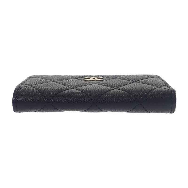シャネル CHANEL キーリング AP0221 B10583 コインケース キャビアスキン ブラック ゴールド金具 レディース【中古】【Aランク】