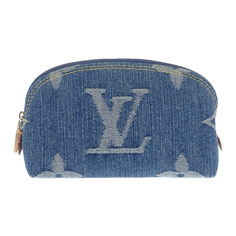 ルイヴィトン LOUIS VUITTON ポシェット コスメティックPM LVリミックス M24316 ポーチ モノグラムデニム ブルー レディース メンズ【中古】【Aランク】