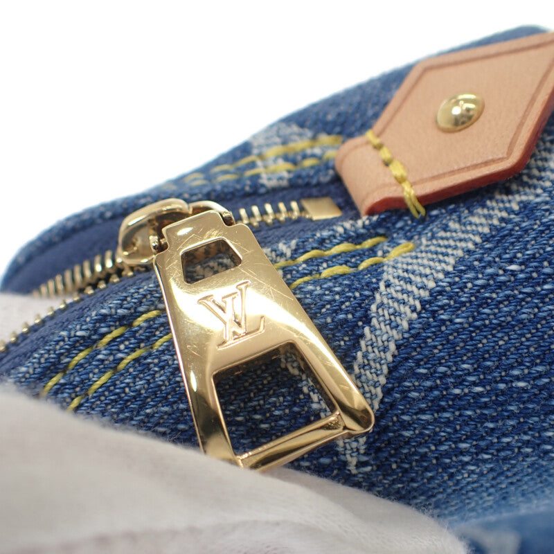 ルイヴィトン LOUIS VUITTON ポシェット コスメティックPM LVリミックス M24316 ポーチ モノグラムデニム ブルー レディース メンズ【中古】【Aランク】