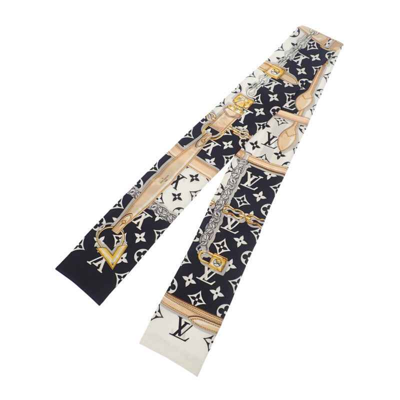 ルイヴィトン LOUIS VUITTON バンドー モノグラム コンフィデンシャル M78656 スカーフ シルク ノワール レディース【中古】【Aランク】
