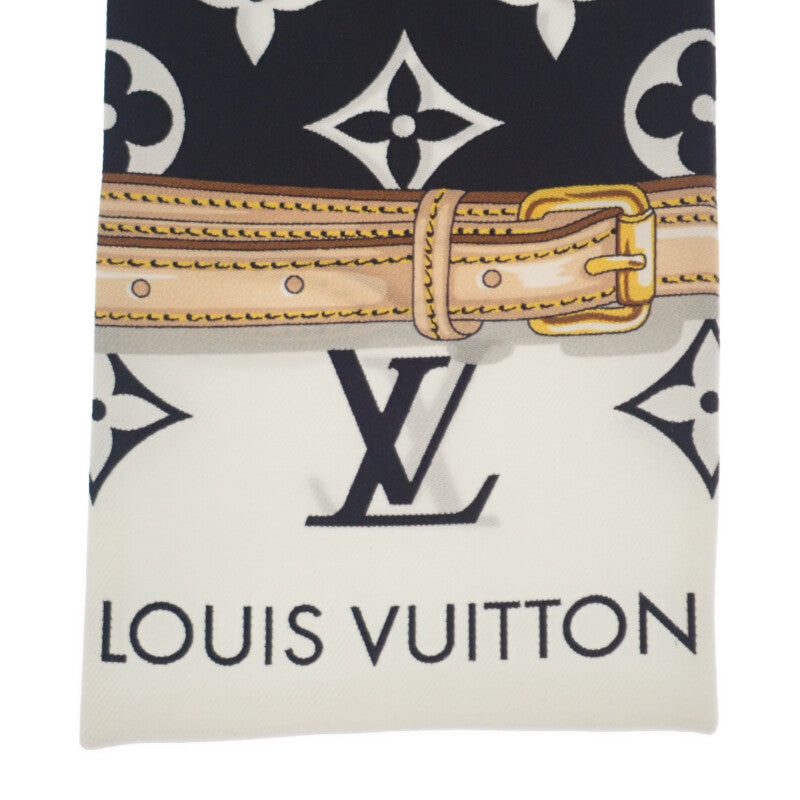 ルイヴィトン LOUIS VUITTON バンドー モノグラム コンフィデンシャル M78656 スカーフ シルク ノワール レディース【中古】【Aランク】