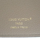 ルイヴィトン LOUIS VUITTON ポルトフォイユ・ヴィクトリーヌ M81861 三つ折り財布 モノグラムアンプラント トゥルトレール クレーム ゴールド金具 レディース メンズ【中古】【Sランク】