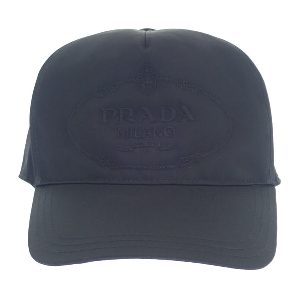 プラダ PRADA ベースボール S 2HC179_2DMI_F0002 キャップ ナイロン ブラック メンズ レディース【中古】【Aランク】