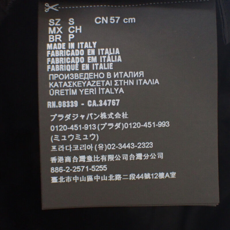プラダ PRADA ベースボール S 2HC179_2DMI_F0002 キャップ ナイロン ブラック メンズ レディース【中古】【Aランク】