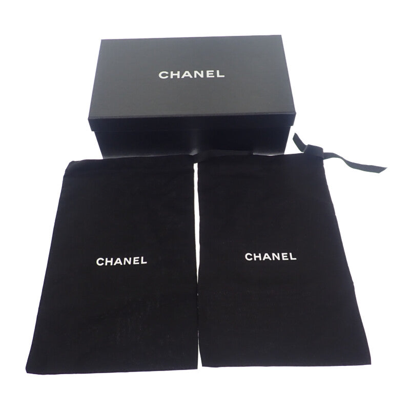 シャネル CHANEL マトラッセキルティング バレリーナ G26250-X01725-94305 バレエシューズ カーフスキン ブラック 38C レディース【中古】【SAランク】