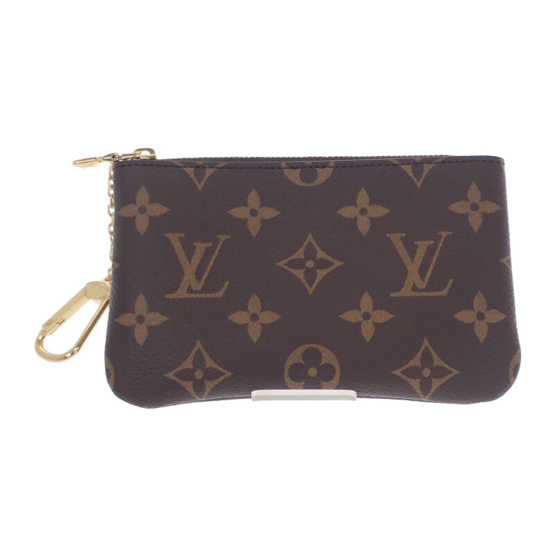 ルイヴィトン LOUIS VUITTON カードキーケース ポシェット クレ M13559 モノグラム カードケース キャンバス ブラウン レディース メンズ【中古】【Sランク】