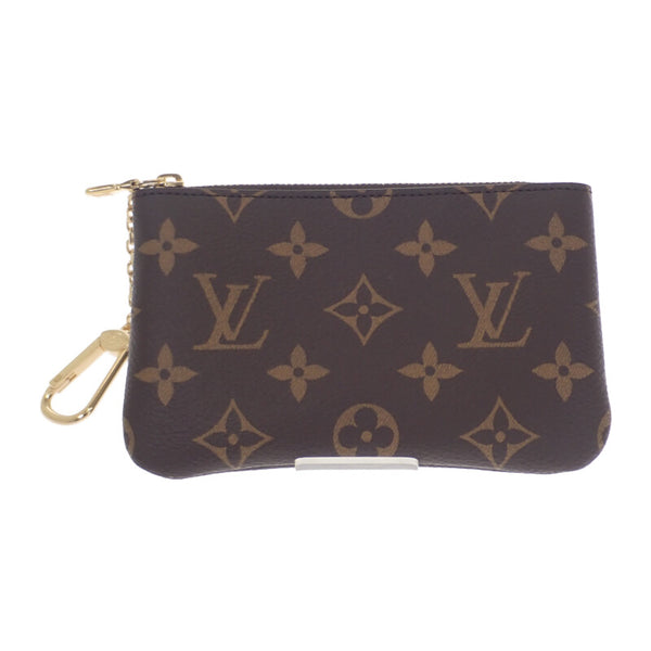 ルイヴィトン LOUIS VUITTON カードキーケース ポシェット クレ M13559 モノグラム カードケース キャンバス ブラウン レディース メンズ【中古】【Sランク】