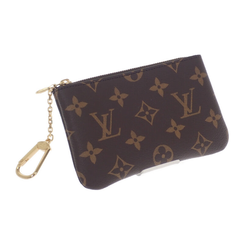 ルイヴィトン LOUIS VUITTON カードキーケース ポシェット クレ M13559 モノグラム カードケース キャンバス ブラウン レディース メンズ【中古】【Sランク】